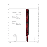 Halsband Ouch Luxury mit gerafftem Besatz und Leine 52,5 cm in zwei Farben – Ansicht 14