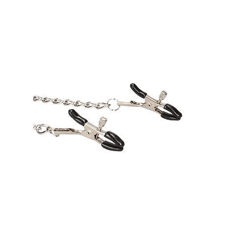Halsband mit Nippelklemmen Klettverschluss Schwarz 50 cm – Ansicht 5