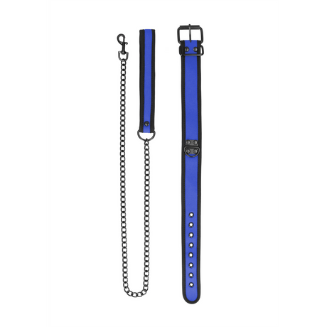 Halsband Neopren mit Leine Schwarz – Ansicht 12