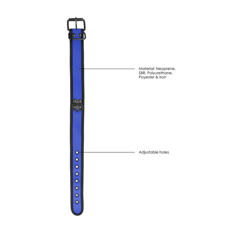 Halsband Neopren mit Leine Schwarz – Ansicht 13