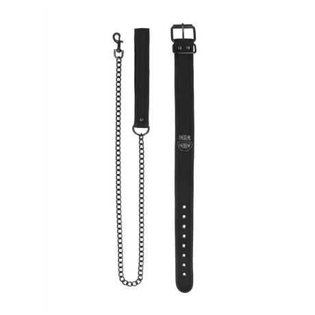 Halsband Neopren mit Leine Schwarz – Ansicht 5