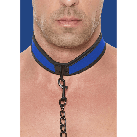 Halsband Neopren mit Leine Schwarz – Ansicht 8