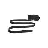 Halsband Ouch aus Samt mit Klettverschluss und Leine 51 cm Schwarz – Ansicht 4