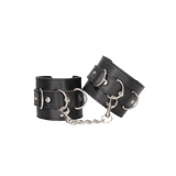 Fesseln Ouch für Hand oder Fuß Black and White mit Kette 25 cm Schwarz – Ansicht 4
