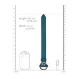 Fesseln Ouch für Hand oder Fuß mit Goldringen 34,5 cm Petrol – Ansicht 7