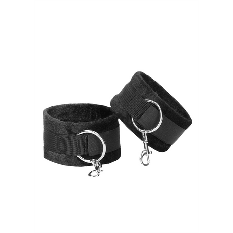 Hogtie-Set Ouch Black and White mit vier Klettmanschetten 50 cm Schwarz – Ansicht 6