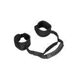 Handfesseln Ouch aus Samt mit Haltegriff Schwarz 50 cm – Ansicht 4