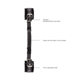 Handfesseln Ouch Black and White mit Haltegriff 50 cm Schwarz – Ansicht 7