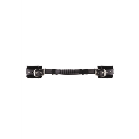 Handfesseln Ouch Black and White mit Haltegriff 50 cm Schwarz – Ansicht 5