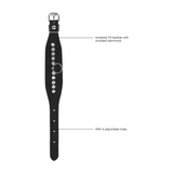 Handfesseln Ouch mit Strasssteinen 34 cm Schwarz – Ansicht 6