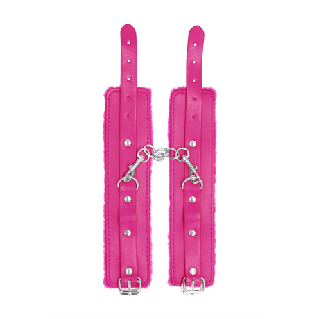 Handfesseln Ouch Premium mit Plüschfutter in zwei Farben 30 cm – Ansicht 3