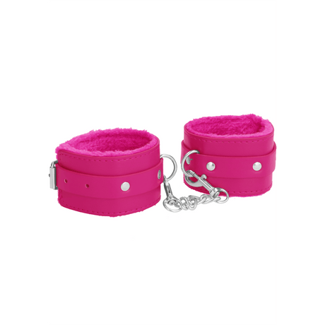 Handfesseln Ouch Premium mit Plüschfutter in zwei Farben 30 cm