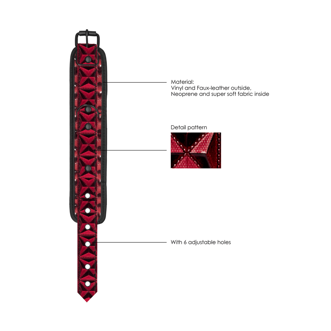 Handfesseln Ouch Luxury mit gerafftem Besatz in zwei Farben 36 cm – Ansicht 14