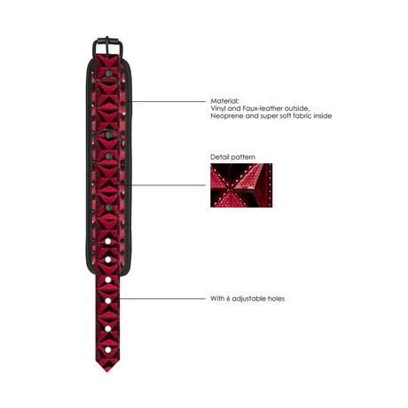 Handfesseln Ouch Luxury mit gerafftem Besatz in zwei Farben 36 cm – Ansicht 14