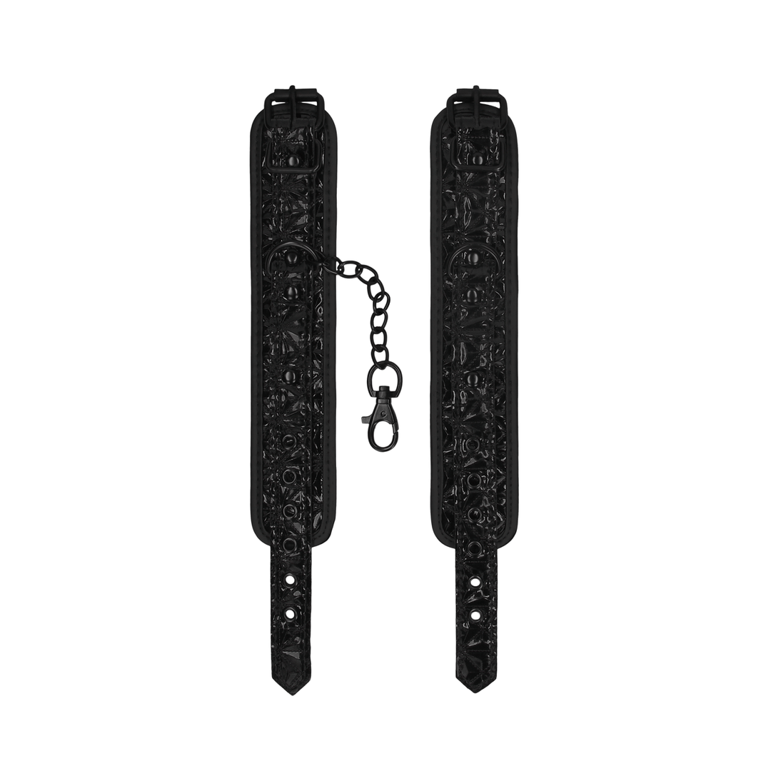 Handfesseln Ouch Luxury mit gerafftem Besatz in zwei Farben 36 cm – Ansicht 6