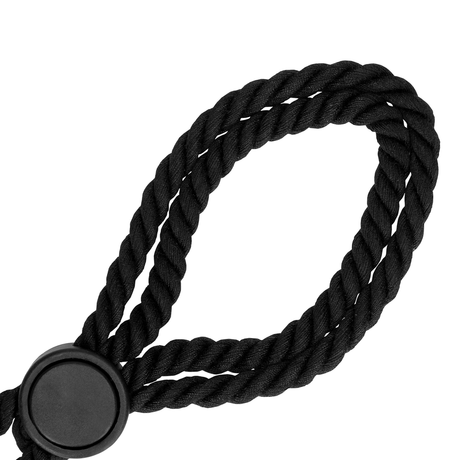 Handschellen Ouch aus Seil verstellbar Schwarz 42 cm – Ansicht 6