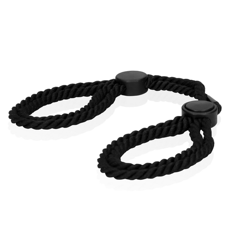 Handschellen Ouch aus Seil verstellbar Schwarz 42 cm – Ansicht 4