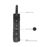 Handfesseln Ouch Black and White mit Plüschfutter 30 cm Schwarz – Ansicht 6