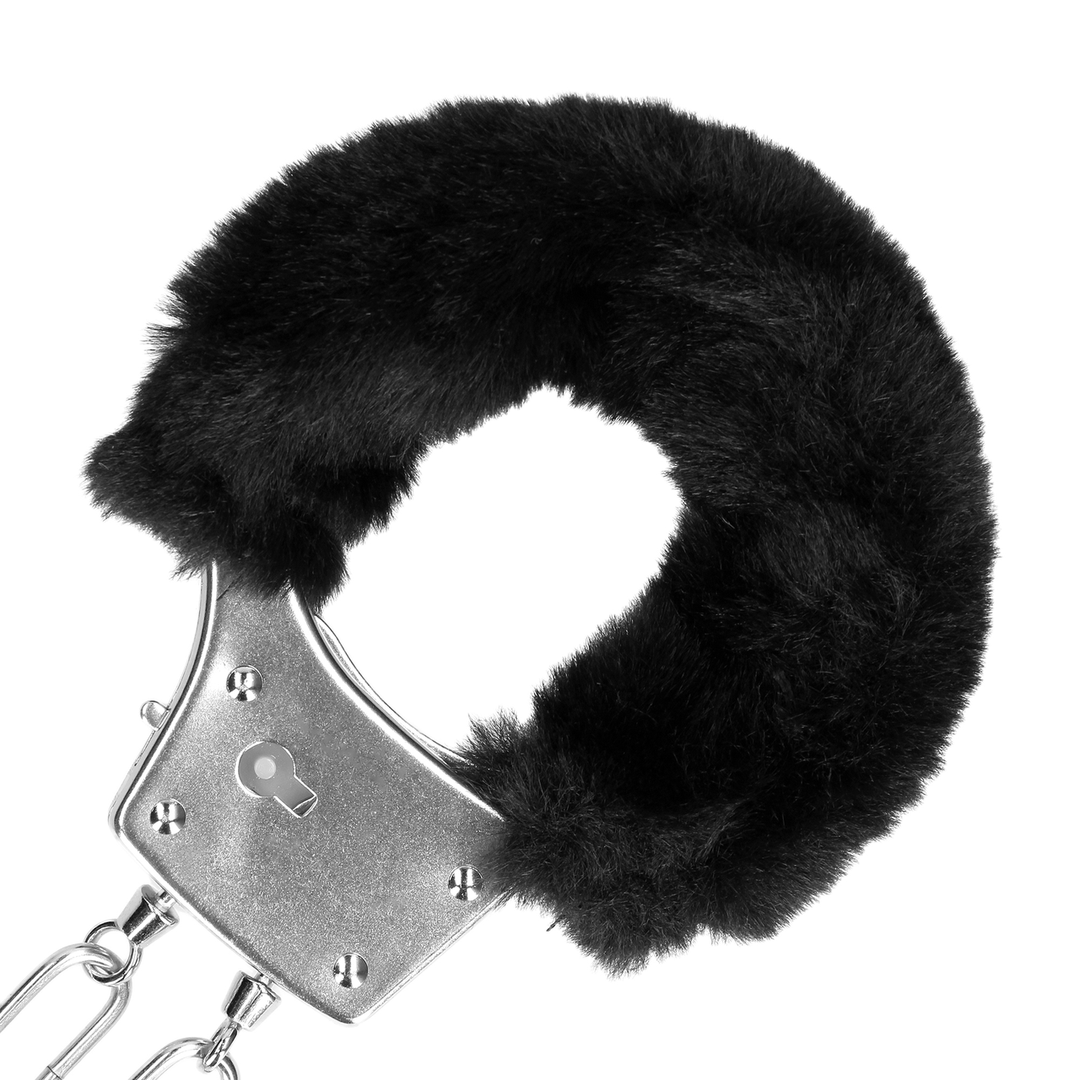 Handschellen Ouch aus Metall mit Plüsch in zwei Farben 23,5 cm – Ansicht 7