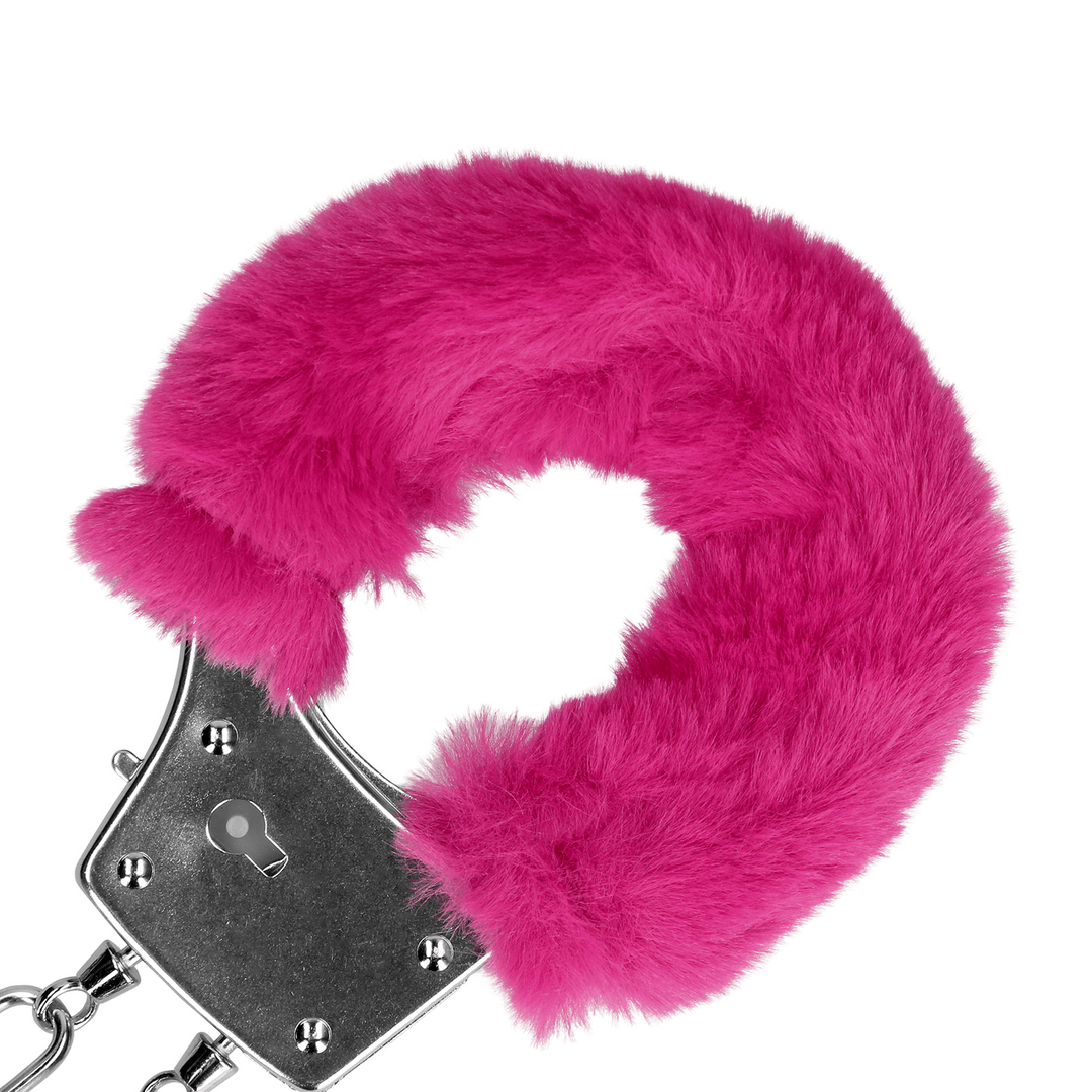 Handschellen Ouch aus Metall mit Plüsch in zwei Farben 23,5 cm – Ansicht 14