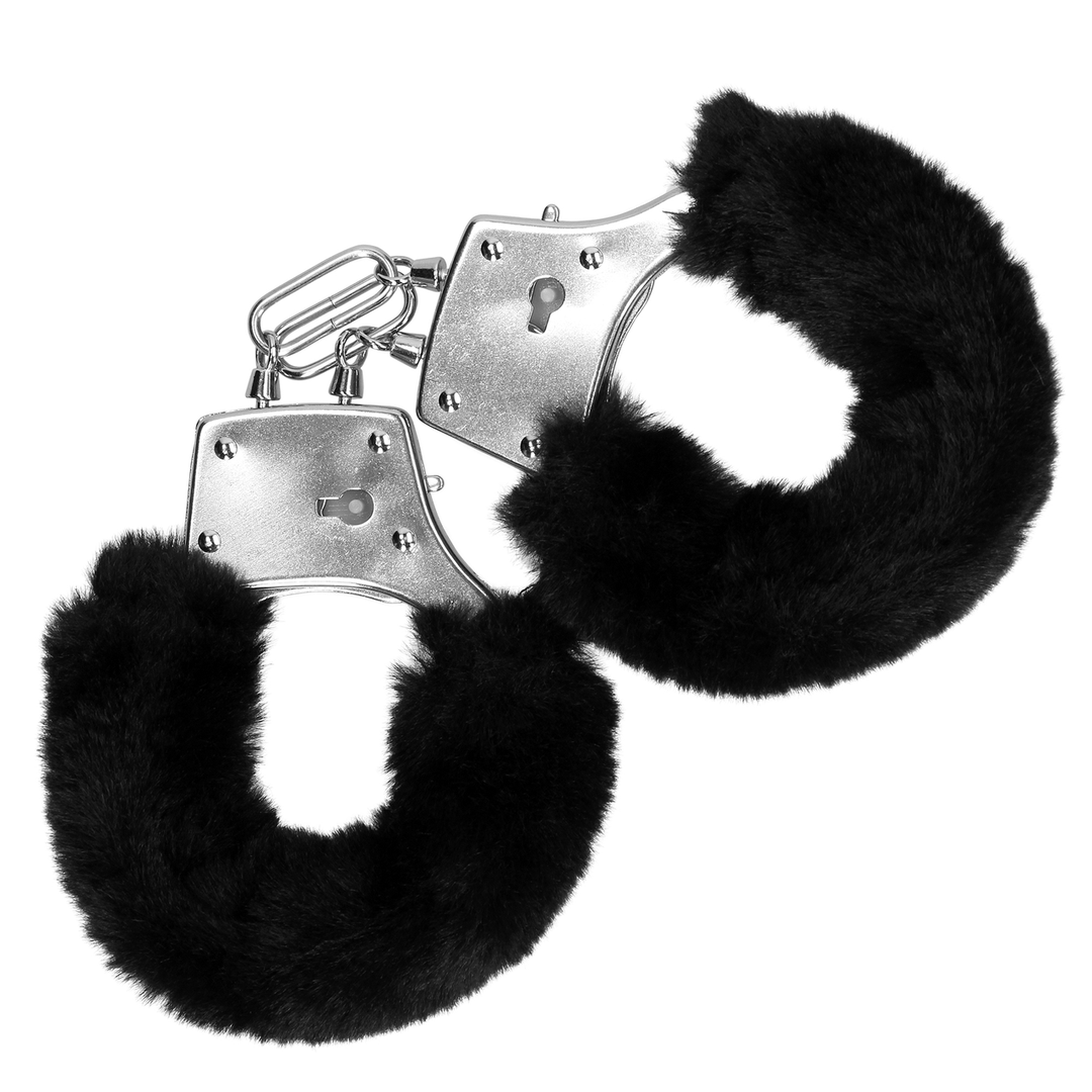 Handschellen Ouch aus Metall mit Plüsch in zwei Farben 23,5 cm – Ansicht 4