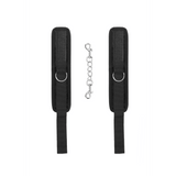 Handfesseln Ouch aus Samt mit Klettverschluss 33 cm Schwarz – Ansicht 5