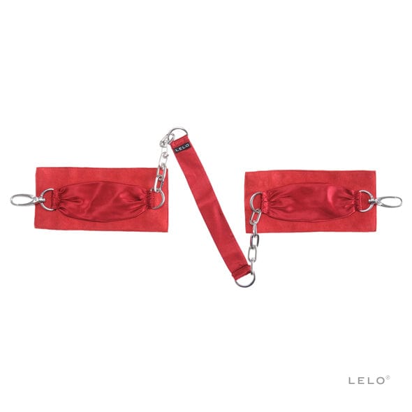 Handschellen Seide Rot