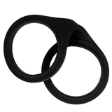 Handfesseln Ouch aus Silikon ohne Verschluss Schwarz 20 cm – Ansicht 4