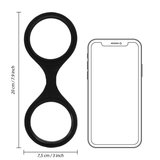 Handfesseln Ouch aus Silikon ohne Verschluss Schwarz 20 cm – Ansicht 7