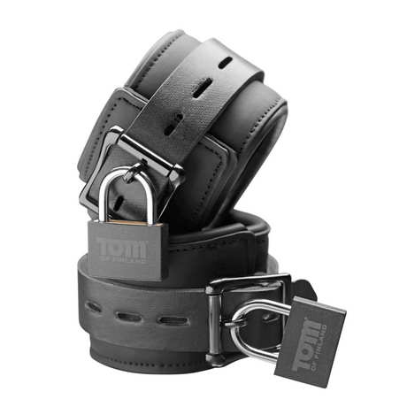 Handschellen Tom of Finland Neopren mit Schlössern Schwarz