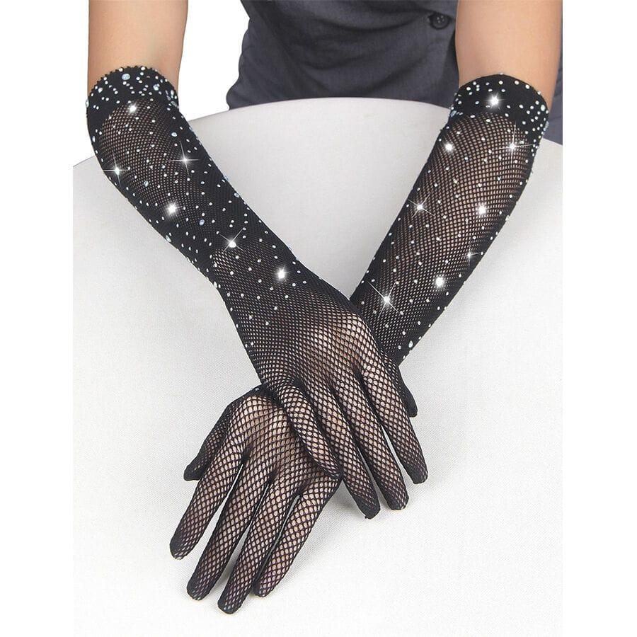 Handschuhe 957469shine Transparente Handschuhe Schwarz S/M