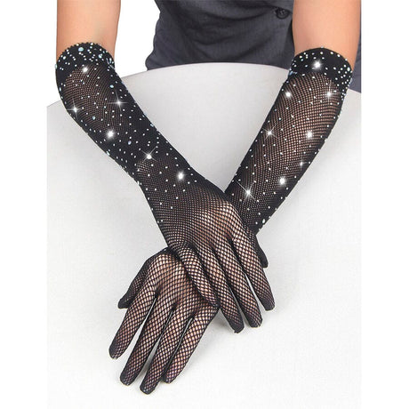 Handschuhe 957469shine Transparente Handschuhe Schwarz S/M
