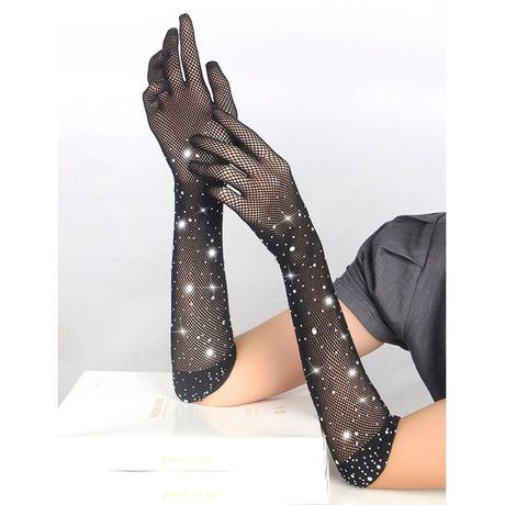 Handschuhe 957469shine Transparente Handschuhe Schwarz S/M