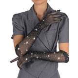 Handschuhe 957469shine Transparente Handschuhe Schwarz S/M