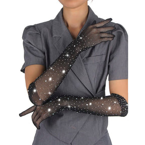 Handschuhe 957469shine Transparente Handschuhe Schwarz S/M