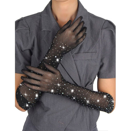 Handschuhe 957469shine Transparente Handschuhe Schwarz S/M