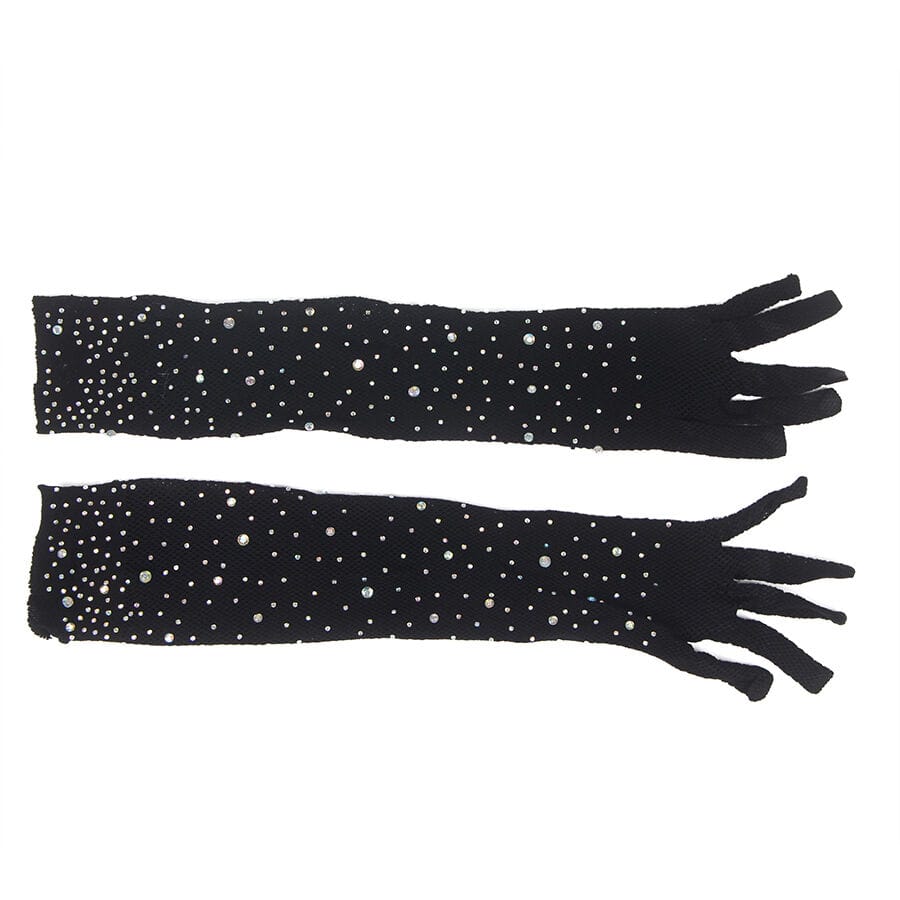 Handschuhe 957469shine Transparente Handschuhe Schwarz S/M