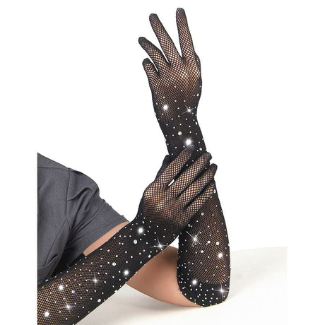 Handschuhe 957469shine Transparente Handschuhe Schwarz S/M