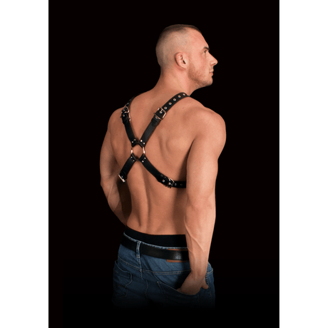 Harness Ouch Adonis mit hohem Kragen 87 cm Schwarz – Ansicht 4