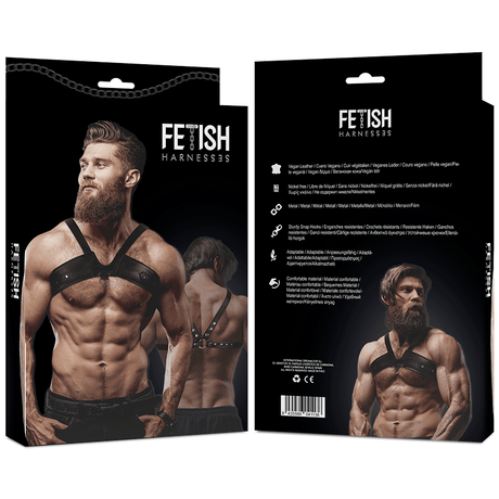 Harness Brustgurt aus Ökoleder für Herren Brigade