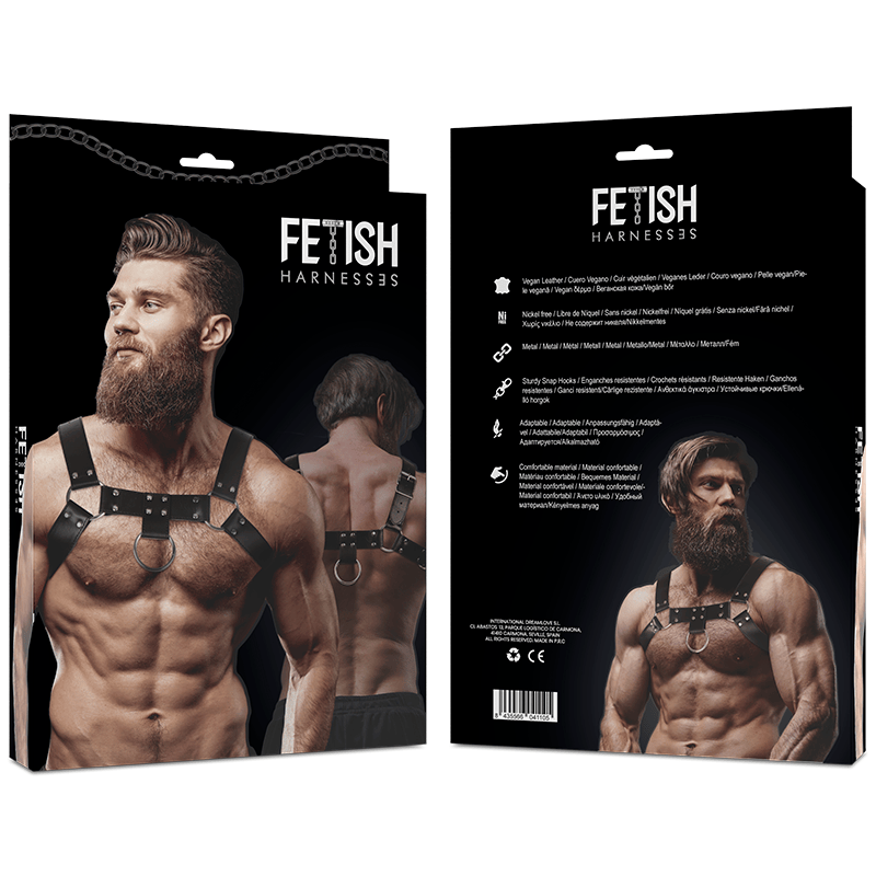 Harness Brustharness aus Ökoleder für Herren – Ansicht 2