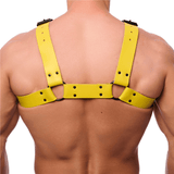 Harness Bulldog Leder Gelb S/M – Ansicht 2