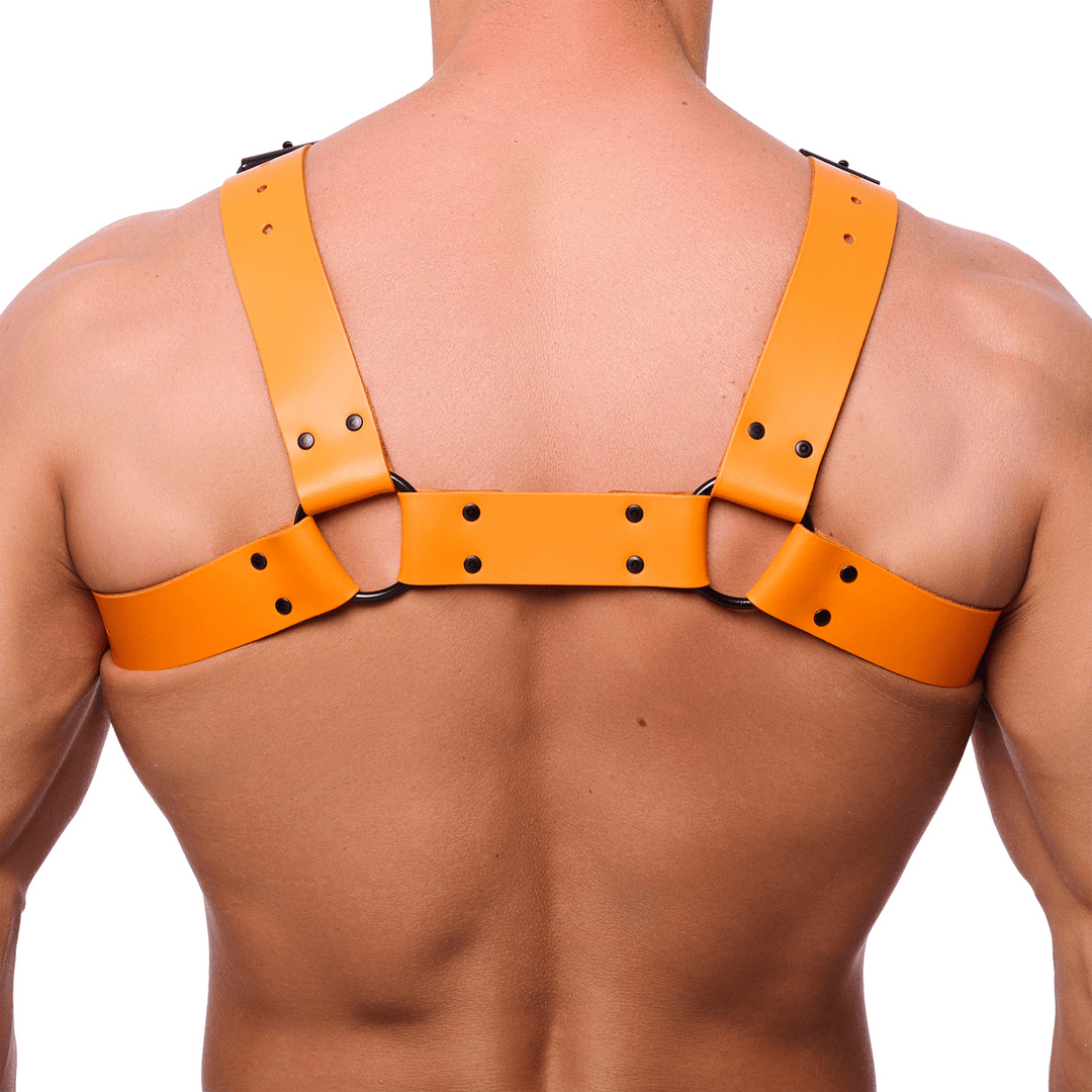 Harness Bulldog Leder Orange L/XL – Ansicht 2