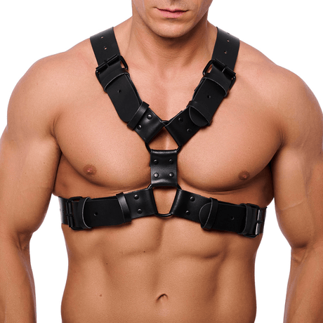 Harness Leder Schwarz S/M