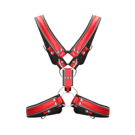 Harness Ouch aus echtem Leder im Streifen-Design in drei Ausführungen – Ansicht 10