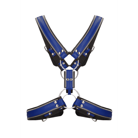 Harness Ouch aus echtem Leder im Streifen-Design in drei Ausführungen – Ansicht 2
