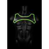 Harness Ouch aus Neopren für die Brust nachtleuchtend S/M Grün