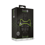 Harness Ouch aus Neopren für die Brust nachtleuchtend S/M Grün – Ansicht 2