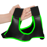 Harness Ouch aus Neopren für die Brust nachtleuchtend S/M Grün – Ansicht 5