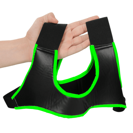 Harness Ouch aus Neopren für die Brust nachtleuchtend S/M Grün – Ansicht 5